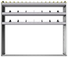 24-6358-3 Square back bin separator combo shelf unit 67"Wide x 13.5"Deep x 58"High with 3 shelves