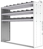 24-6858-3 Square back bin separator combo shelf unit 67"Wide x 18.5"Deep x 58"High with 3 shelves