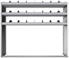 24-6858-3 Square back bin separator combo shelf unit 67"Wide x 18.5"Deep x 58"High with 3 shelves