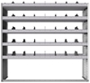 24-6863-5 Square back bin separator combo shelf unit 67"Wide x 18.5"Deep x 63"High with 5 shelves