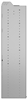 24-6872-5 Square back bin separator combo shelf unit 67"Wide x 18.5"Deep x 72"High with 5 shelves