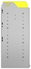 24-7536-4 Square back bin separator combo shelf unit 75"Wide x 15.5"Deep x 36"High with 4 shelves