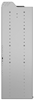 24-7858-4 Square back bin separator combo shelf unit 75"Wide x 18.5"Deep x 58"High with 4 shelves