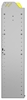 24-8148-3 Square back bin separator combo shelf unit 84"Wide x 11.5"Deep x 48"High with 3 shelves