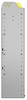 24-8148-4 Square back bin separator combo shelf unit 84"Wide x 11.5"Deep x 48"High with 4 shelves