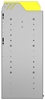 24-8536-3 Square back bin separator combo shelf unit 84"Wide x 15.5"Deep x 36"High with 3 shelves