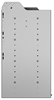 24-8836-4 Square back bin separator combo shelf unit 84"Wide x 18.5"Deep x 36"High with 4 shelves