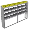 24-9158-4 Square back bin separator combo shelf unit 94"Wide x 11.5"Deep x 58"High with 4 shelves