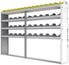 24-9158-4 Square back bin separator combo shelf unit 94"Wide x 11.5"Deep x 58"High with 4 shelves