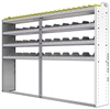 24-9363-4 Square back bin separator combo shelf unit 94"Wide x 13.5"Deep x 63"High with 4 shelves