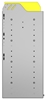 24-9536-4 Square back bin separator combo shelf unit 94"Wide x 15.5"Deep x 36"High with 4 shelves