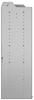 24-9858-4 Square back bin separator combo shelf unit 94"Wide x 18.5"Deep x 58"High with 4 shelves