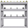 25-3536-3 Profiled back bin separator combo Shelf unit 34.5"Wide x 15.5"Deep x 36"High with 3 shelves