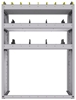 25-3548-3 Profiled back bin separator combo Shelf unit 34.5"Wide x 15.5"Deep x 48"High with 3 shelves