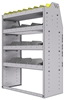 25-3548-4 Profiled back bin separator combo Shelf unit 34.5"Wide x 15.5"Deep x 48"High with 4 shelves