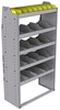 25-3563-5 Profiled back bin separator combo Shelf unit 34.5"Wide x 15.5"Deep x 63"High with 5 shelves