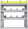 25-3836-3 Profiled back bin separator combo Shelf unit 34.5"Wide x 18.5"Deep x 36"High with 3 shelves