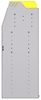 25-3848-3 Profiled back bin separator combo Shelf unit 34.5"Wide x 18.5"Deep x 48"High with 3 shelves