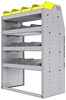 25-3848-4 Profiled back bin separator combo Shelf unit 34.5"Wide x 18.5"Deep x 48"High with 4 shelves