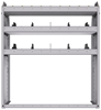 25-4348-3 Profiled back bin separator combo Shelf unit 43"Wide x 13.5"Deep x 48"High with 3 shelves