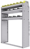 25-4358-3 Profiled back bin separator combo Shelf unit 43"Wide x 13.5"Deep x 58"High with 3 shelves
