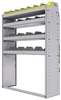25-4358-4 Profiled back bin separator combo Shelf unit 43"Wide x 13.5"Deep x 58"High with 4 shelves