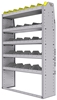 25-4363-5 Profiled back bin separator combo Shelf unit 43"Wide x 13.5"Deep x 63"High with 5 shelves