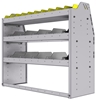 25-4536-3 Profiled back bin separator combo Shelf unit 43"Wide x 15.5"Deep x 36"High with 3 shelves