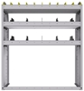 25-4548-3 Profiled back bin separator combo Shelf unit 43"Wide x 15.5"Deep x 48"High with 3 shelves