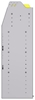 25-4548-4 Profiled back bin separator combo Shelf unit 43"Wide x 15.5"Deep x 48"High with 4 shelves