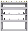 25-4548-4 Profiled back bin separator combo Shelf unit 43"Wide x 15.5"Deep x 48"High with 4 shelves