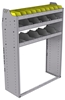 25-4558-3 Profiled back bin separator combo Shelf unit 43"Wide x 15.5"Deep x 58"High with 3 shelves