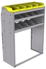 25-4858-3 Profiled back bin separator combo Shelf unit 43"Wide x 18.5"Deep x 58"High with 3 shelves