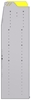 25-4863-4 Profiled back bin separator combo Shelf unit 43"Wide x 18.5"Deep x 63"High with 4 shelves