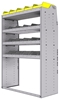 25-4863-4 Profiled back bin separator combo Shelf unit 43"Wide x 18.5"Deep x 63"High with 4 shelves