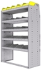 25-4863-5 Profiled back bin separator combo Shelf unit 43"Wide x 18.5"Deep x 63"High with 5 shelves