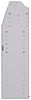 25-5348-3 Profiled back bin separator combo Shelf unit 58.5"Wide x 13.5"Deep x 48"High with 3 shelves