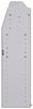 25-5348-3 Profiled back bin separator combo Shelf unit 58.5"Wide x 13.5"Deep x 48"High with 3 shelves