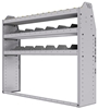 25-5348-3 Profiled back bin separator combo Shelf unit 58.5"Wide x 13.5"Deep x 48"High with 3 shelves