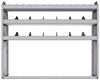 25-5348-3 Profiled back bin separator combo Shelf unit 58.5"Wide x 13.5"Deep x 48"High with 3 shelves