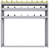 25-5358-3 Profiled back bin separator combo Shelf unit 58.5"Wide x 13.5"Deep x 58"High with 3 shelves