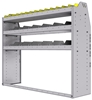 25-5548-3 Profiled back bin separator combo Shelf unit 58.5"Wide x 15.5"Deep x 48"High with 3 shelves