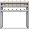 25-5858-3 Profiled back bin separator combo Shelf unit 58.5"Wide x 18.5"Deep x 58"High with 3 shelves