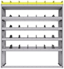 25-5863-5 Profiled back bin separator combo Shelf unit 58.5"Wide x 18.5"Deep x 63"High with 5 shelves