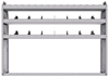 25-6348-3 Profiled back bin separator combo Shelf unit 67"Wide x 13.5"Deep x 48"High with 3 shelves