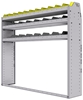 25-6358-3 Profiled back bin separator combo Shelf unit 67"Wide x 13.5"Deep x 58"High with 3 shelves