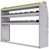 25-6548-3 Profiled back bin separator combo Shelf unit 67"Wide x 15.5"Deep x 48"High with 3 shelves