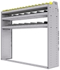 25-6558-3 Profiled back bin separator combo Shelf unit 67"Wide x 15.5"Deep x 58"High with 3 shelves