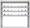 25-6563-4 Profiled back bin separator combo Shelf unit 67"Wide x 15.5"Deep x 63"High with 4 shelves