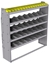 25-6563-5 Profiled back bin separator combo Shelf unit 67"Wide x 15.5"Deep x 63"High with 5 shelves